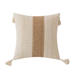 Jacquard Fringe Pillow