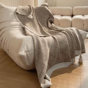 Knitted Nap Air-Conditioned Sofa Blanket