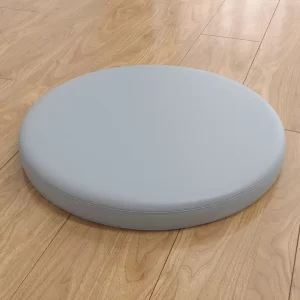 Round Leather Bay Window Cushion with Cushion