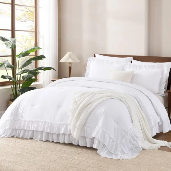 White Ruffle Edge White Ruffle Edge Set - JSPEED